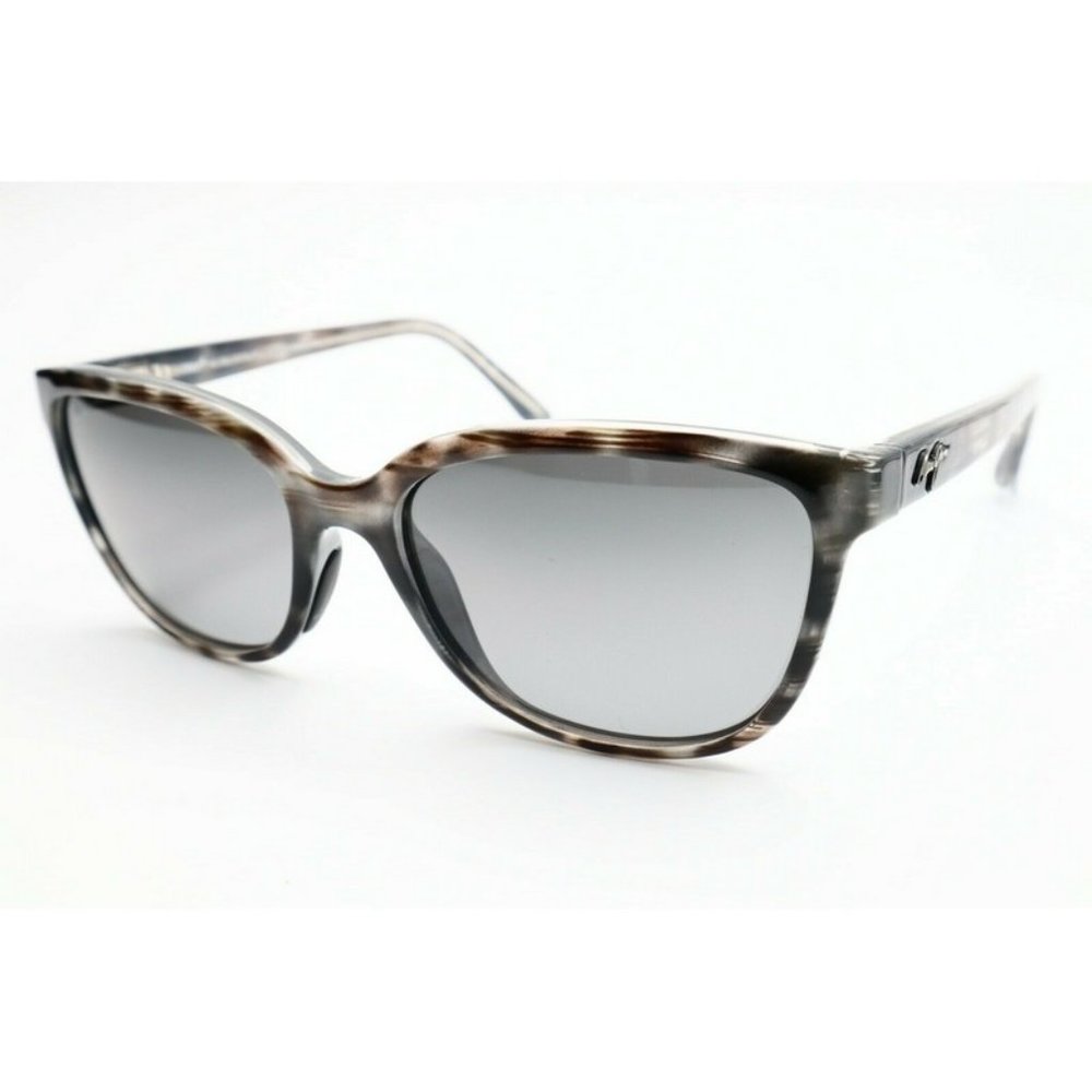 Maui Jim MJ-758-11S Tortoise Gray Cat Eye Sunglasses Gray Polarized Lenses 54mm
